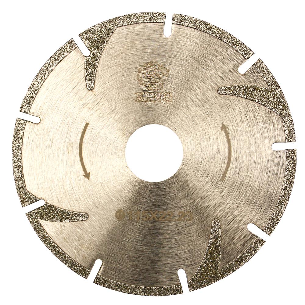 Сегмент стандарт. Диск отрезной сегментный по мрамору King ø 115/22.23 мм. Диск отрезной гальванический сегментный двусторонний. Алмазный диск Crott, d115. Диск алмазный сегментный biber стандарт 115мм.